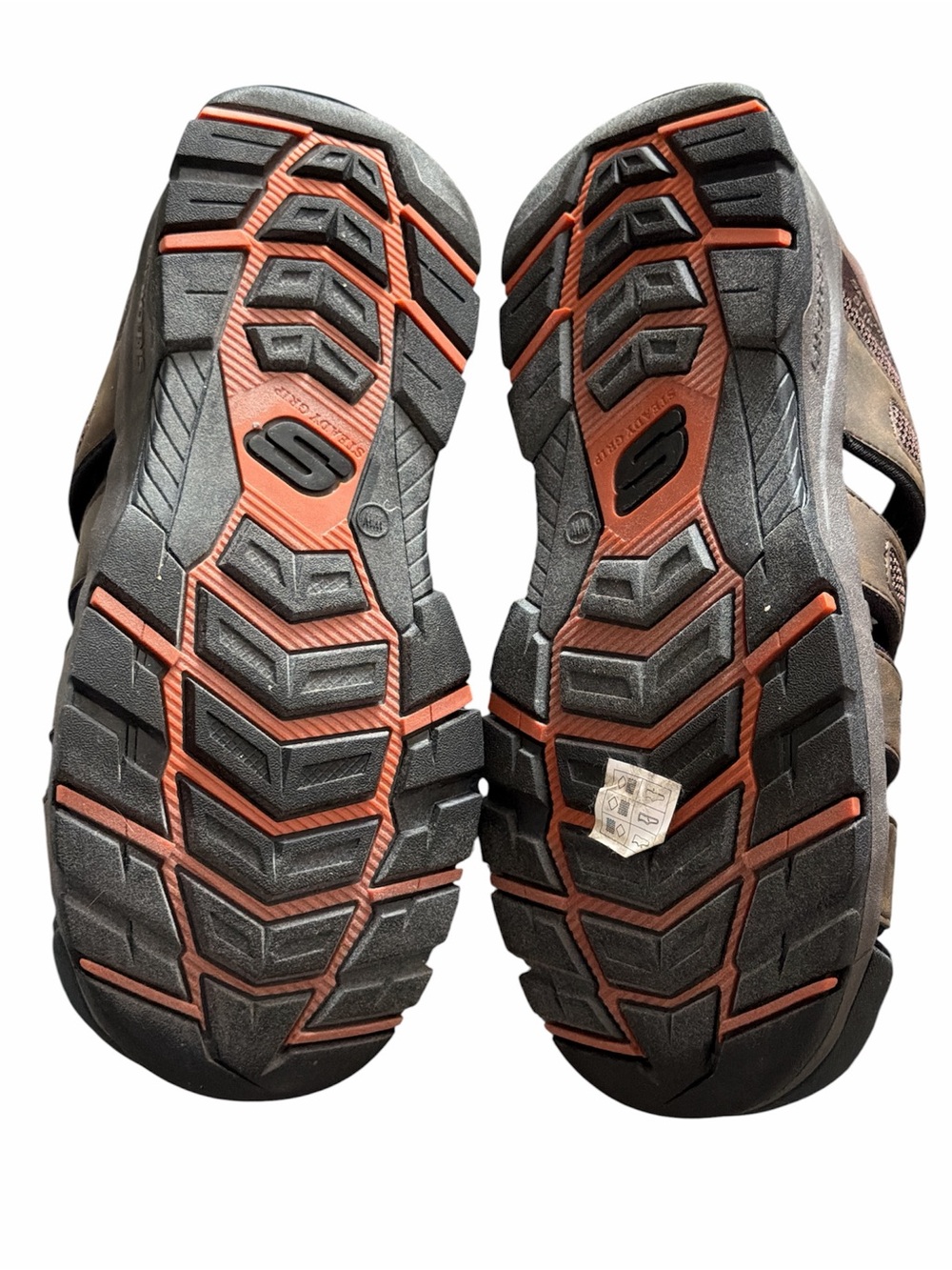 Skechers Brown & Black Men's Closed-Toe Outdoor Sandals - Picture 5 of 8